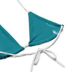 Stay comfortable and beach ready all summer in this FYC String Bikini set. It’s made from soft recycled polyesterwith double-layering and UPF 50+. Style the straps how you like, and get ready to swim! 🏊‍♀️ 🌟 Features: Soft and stretchy material with UPF 50+ protection. Available in sizes up to 4XL. Bikini top comes with removable padding for comfort. Multiple ways to tie and style the bikini set. 🌊 Disclaimer: To make your All-Over Print Recycled String Bikini last longer, thoroughly rinse it