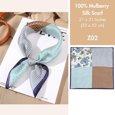 PRODUCT HIGHLIGHTS High-quality soft and lightweight mulberry silk scarf for women, square silk scarf for hair Theme: Oriental, nature Colors: Brown, yellow, orange, blue, pink, grey, red Material: 100% natural mulberry silk, or known as real silk Dimension: 21 x 21 inches (53 x 53 cm) FAQ (1) Why choose mulberry silk (authentic, or real silk) over other silk-like materials? Mulberry silk contributes to 90% of the world's real silk production, and hence the term is often interchangeable with rea Trendy Multicolor Square Silk Scarf, Trendy Blue Square Silk Scarf, Trendy Square Silk Scarf As A Gift, Trendy Rectangular Silk Scarf For Spring, Trendy Square Silk Scarf As Gift, Trendy Square Scarf As A Gift, Trendy Square Silk Scarf Gift, Trendy Square Scarf As Gift, Trendy Square Scarves For Summer