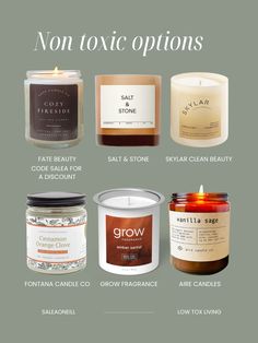 candles are shown with labels on them to describe the different types of candles in each candle