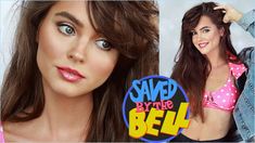 Kelly Kapowski Hair Tutorial, Kelly Kapowski Makeup, Save By The Bell Outfits, Kelly Kapowski Hair, Kelly Kapowski Costume, Jackie Wyers, 90s Makeup Look, Benefit Roller Lash, Tiffani Amber Thiessen