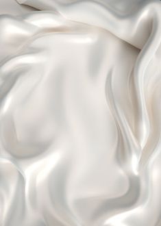 an abstract white background with smooth lines and curves in the center, as if it were fabric or silk