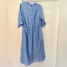 Ann Taylor Chambray Blue Linen Shirtdress Chambray New W/ Tags. Size 12 Tall Linen Shirtdress, Tall Dresses, Taylor Dress, Ann Taylor Dresses, Shirtdress, Chambray, Ann Taylor, New Dress, Size 12