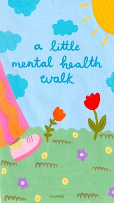 a little mental health walk poster