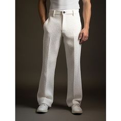 Season:Spring Fall; Fabric:Polyester; Gender:Men's; Style:Fashion,Casual,Chic Modern; Occasion:Business,Daily,Holiday; Fit Type:Regular Fit; Function:Comfort,Breathable; Waistline:Mid Waist; Pattern:Plain; Design:Straight Leg,Front Pocket,Button; Pants Type:Waffle Pants,Suit Pants,Pleated Pants,Trousers,Dress Pants; Fly Type:Button; Front page:FF; Listing Date:11/29/2023; Hips:; Length:; Waist: Casual Men Pants, Cheap Suits For Men, Waffle Pants, Men's Dress Pants, Pants Outfit Men, Men Pants, Mens Dress Pants, Fall Fabric, Pants Suit