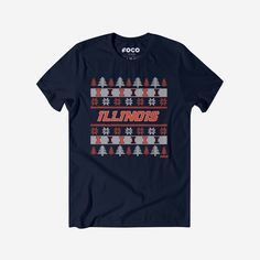 Illinois Fighting Illini Holiday Sweater T-Shirt FOCO S - FOCO.com Office Holiday Party, Office Holiday, Team T Shirts, Holiday Sweater, Team Shirts, Everyday Wardrobe, Look At You, Easy Wear, First Look