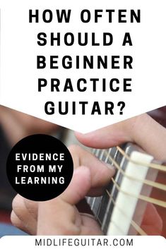 someone playing an acoustic guitar with the words how often should you teach them?