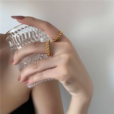 Exquisite! Captivating! Elevate your style with Slim Gold Braided Ring, Twisted Rope Stacking Ring 18K Rope Slim, available for a limited time at the incredible price of $28.89 Twisted Gold Ring, Midi Rings Gold, Slim Ring, Stackable Rings Silver, Bracelet Viking, Thick Ring, Braided Ring, Gold Statement Ring, Couple Jewelry