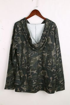 Camo Print Kangaroo Pocket Hoodie Camouflage Drawstring Hood Sweatshirt For Fall, Camouflage Sweatshirt With Drawstring Hood For Fall, Fall Camouflage Sweatshirt With Drawstring Hood, Casual Camouflage Hoodie With Drawstring, Casual Camouflage Hoodie With Pockets, Camouflage Hoodie Sweatshirt For Fall, Casual Camouflage Long Sleeve Sweatshirt, Casual Long Sleeve Camouflage Sweatshirt, Hooded Camouflage Sweatshirt For Fall