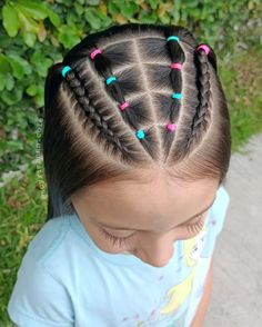 Wonder Woman Hairstyles For Kids, Bun Hairstyles For Kids, Penteados Fáceis Infantil, Kids' Hairstyles, Football Hair, Easy Toddler Hairstyles, Cute Toddler Hairstyles, Girly Hair, Girl Hair Dos