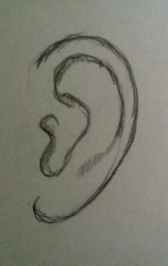 a drawing of a pair of earphones with colored lines in the middle and bottom