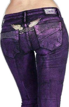 Violets And Roses, Alt Country, Purple Grunge, Purple Night, Purple Things, Grunge Jeans, Best Jeans For Women, Robin Jeans, Denim Outfits