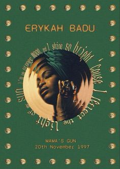 the poster for erykah badu's concert