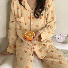 Our Orange Cute Winter Pyjamas 🧡 Super Comfy 🧡 Light weight 🧡 Adorable What you'll get 🍊 1x Orange Cotton Pyjama set 💸 Money back guarantee  RUNS SMALL We hope to make you feel beautiful and comfy in your skin with our range of comfy wear!  Thank you for shopping with us!💕 Lots and lots of love Incandescenza Co✨💋  http://incandescenzaco.etsy.com/ ➡️ for more options ���💗  -------------- PLEASE CONTACT ME IF YOU HAVE ANY QUESTIONS --------------------------- Korean Sleepwear, Pijamas Women, Suits Korean, Cute Pjs, Pajamas For Women, Cute Pajama Sets, Summer Pajamas, Orange Print, Cute Pajamas