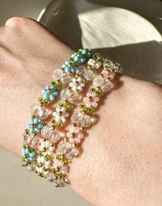 Sakura Blossom Bracelet, Beaded Flower Bracelet,pink Bead Bracelet,gifts for Wife, Girlfriend Gifts - Etsy Flower Shaped Crystal Bracelet Gift, Adjustable Crystal Bracelet For Spring Gifting, Adjustable Crystal Bracelet As Spring Gift, Adjustable Crystal Bracelet For Spring Gift, Spring Crystal Bracelet Gift, Adjustable, Adjustable Spring Crystal Bracelet With Flower Shape, Elegant Beaded Bracelets For Spring Gift, Flower Shaped Crystal Bracelet For Jewelry Making, Spring Festival Gift Bracelets With Round Beads