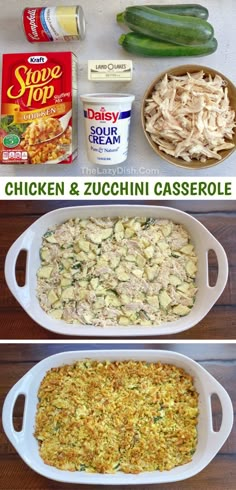 chicken and zucchini casserole recipe with ingredients