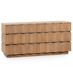 an image of a wooden dresser with drawers