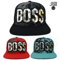 Thank you for shopping - JLGUSA BOSS Features BO$$ Snapback Hat Cap New with Tag and Sticker BOSS Money Embroidery Across the Front Panel Crown. Boss name Back Embroidery. Money Printed under the Bill. All logos and letters on crown embroidered, stitched on  100% Cotton | Flat Bill Contrasting button and grommet ventilation Adult size adjustable with plastic snap back GREAT VALUE - WITH FAST SHIPPING Hip Hop Style Fitted Cap With Letter Print, Hip Hop Flat Bill Hat With Letter Print, Hip Hop Snapback Hat For Sports Events, Multicolor Baseball Cap With Letter Print, Multicolor Letter Print Baseball Cap, Hip Hop Style Snapback Fitted Hat With Letter Print, Multicolor Snapback Hat With Letter Print, Hip Hop Snapback Cap For Sports Events, Hip Hop Snapback Hat With Letter Print Visor