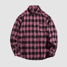 Material: 79.8% Polyester, 14.1% Cotton, 4.1% Viscose, 2.0% NylonFeatures: Shirts, lapel, long sleeve, plaid shirts, letter printed design, relaxed fit, soft and breathable, unisex, couple outfits.Style: Casual, college, streetwear