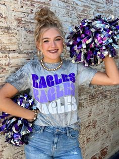 Eagles Repeat Grey Tie Dye Tee - graphic tee - Texas True Band Spirit Shirts, Eagles School Shirt, Cheer Tshirt Designs Ideas, Diy Sports Shirts, Team Shirts Ideas Sports, High School Shirt Designs, School Tshirt Designs Spirit Wear, Cheer Shirt Ideas, Spirit Wear Ideas