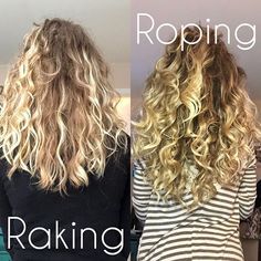 Raking VS Roping - rope scrunching your products in instead of raking, makes a difference for my wavy hair to keep it from getting stringy! Afro Circus, Hair Growth Regimen, Bump Hairstyles, Dark Curly Hair, Hair Care Remedies, Hair Care Oil, Hair Today Gone Tomorrow