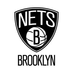 the brooklyn nets logo on a white background