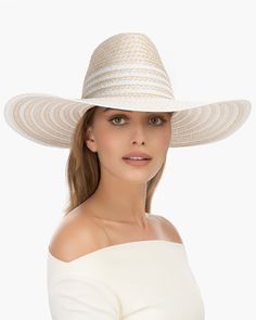 A maritime-inspired fedora made of Squishee® is perfect to use for sun protection in a resort setting where having style matters.This designer Women’s hat for sale online, with its large, contrast striped dip brim and tall elegant fedora crown, has flare to spare! Blocks 95% UVA/UVB rays Awarded the highest rating of UPF 50+ Brim Span: 5” Lightweight and easy to pack upside down in a suitcase The elasticized inner band fits most. Chic Straw Hat With Upf 50+ For Beach Season, Chic Straw Hat With Upf 50+ For Pool, Chic Upf 50+ Straw Hat For Pool, Poolside Brimmed Boater Hat, Chic Straw Hat For Pool In Spring, Chic Brimmed Straw Hat For Pool, Chic Short Brim Hat For Poolside, Chic Curved Brim Sun Hat For The Pool, Poolside Panama Hat With Curved Brim