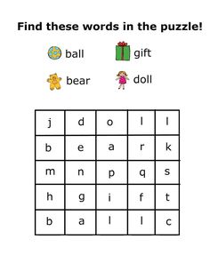 find the words in the puzzle to learn how to spell them with this worksheet