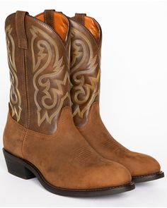 Cody James® Men's Embroidered Western Boots, Distressed Brown Western Embroidery, Mens Cowboy, Mens Cowboy Boots, Western Boot, Toe Boots, Western Boots, V Shape, Western Fashion, Cowboy Boots