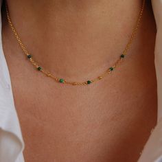 Delicate Necklace With May Birthstone, Minimalist Gold Emerald Necklace With Delicate Chain, Minimalist Emerald Necklace With Delicate Chain, Minimalist Gold Plated May Birthstone Necklaces, Dainty Emerald Necklace With Delicate Chain, Minimalist Gold Plated Necklace With May Birthstone, Minimalist Gold Plated Necklace For May Birthstone, Minimalist May Birthstone Necklace With Delicate Chain, Minimalist Necklace With May Birthstone On Delicate Chain