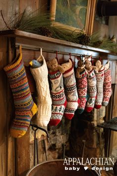 Our mission is to help you create cherished handmade family heirlooms….and whether it is hung in a mountain cabin or a high-rise downtown, these Christmas stockings will brighten up the holidays for years to come.   Each stocking kit includes stocking pattern, sufficient 100% US Wool Yarn to complete project, hang tag for recording date, knitter's name and recipients name, all tied up in kraft box with clear lid and secured with a gold satin ribbon, perfect for gifting or storing. Vintage Knit Christmas Stocking, Christmas Stalking Ideas, Knitted Christmas Stockings Ideas, Diy Knit Christmas Stocking, Knitting Stocking Pattern, Handmade Christmas Aesthetic, Heirloom Christmas Stocking, Hand Knit Christmas Stocking, Handmade Stockings Christmas