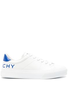 Find GIVENCHY City Sport Leather Sneakers on Editorialist. blue/white calf leather logo print to the rear signature 4G motif round toe front lace-up fastening branded insole contrasting heel counter flat rubber sole Sailor Shoes, Givenchy Sneakers, City Sneakers, Givenchy Man, Streetwear Accessories, Formal Loafers, Sneakers Blue, Leather Logo, Sport Sneakers