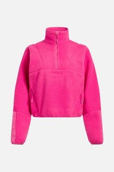 Our cozy quarter-zip fleece, designed with performance durability and ultra-soft Sherpa fleece. Fleece Half-zip Top With Fleece Lining, Half-zip Fleece Top With Fleece Lining, Sporty Half-zip Fleece Jacket, Ski Socks, Pink Fleece, Wash And Go, Quarter Zip Fleece, Snowboard Boots, Ski And Snowboard