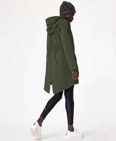 Waterproof fabric with taped seamsOversized fit with zip up frontProtective hood and front pockets with popper closureModel wears size S and is 178cm/5'10" tallThis item is only available at rue Madame e-shop. Not a Waterproof Parka, Dark Forest Green, Womens Parka, Women's Jackets, Sweaty Betty, Parka Jacket, Dark Forest, Waterproof Fabric, Cardigan Coat