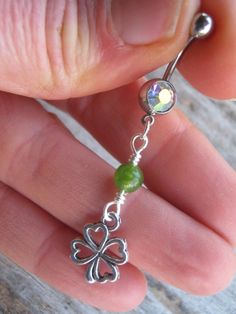 Adjustable Nickel-free Sterling Silver Belly Ring, Nickel-free Stainless Steel Belly Rings For Gift, Nickel-free Stainless Steel Belly Rings As Gift, Adjustable Green Belly Rings As Gift, Nickel-free Green Stainless Steel Jewelry, Cottonwood Az, Belly Button Piercing Jewelry, Belly Piercing Jewelry, Belly Button Jewelry