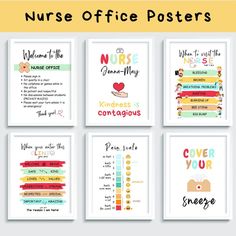 nurse appreciation posters with the words nurse appreciation and nurses appreciation written in different font styles