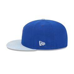 The New York Mets Patch Denim 59FIFTY Fitted Cap features an embroidered Mets Cooperstown logo at the front panels with a matching MLB Batterman logo at the rear, a patch denim visor, and gray undervisor. Blue Baseball Cap With Logo Patch, Blue Flat Bill Fitted Hat With Logo Patch, Blue Visor Hat With Logo Patch, Blue Fitted Hat With Logo Patch And Flat Bill, Blue Baseball Cap With Logo Patch And Flat Brim, Blue Snapback Hat With Logo For Baseball Season, Blue Flat Brim Baseball Cap With Logo Patch, Blue Sports Cap With Logo Patch For Baseball Season, Blue Cotton Fitted Hat With Flat Brim