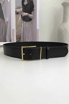 DescriptionThe Oversized Gold Buckle Belt features: Vegan leather belt Oversized gold buckle closure One size fits most Size40"x 2" Gold Buckle Belt, Buckle Belt, Black Belt, Waist Belt, Belt Buckles, Leather Belt, Vegan Leather, Buckle, Leather