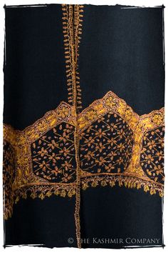 The opulent elegance of the Orient Paisley Shawl is apparent in the swirling tendrils and finespun whorls of the antique paisley pattern. A la mode for aristocratic European women in the 19th century, husbands and lovers traveling on the Silk Road would return with shawls like this as a lavish gift. As you array the Far East Shawl about your shoulders, holding your head high and proud–you can’t help feeling a bit like royalty. Size Fabric & Care Shipping * 80" long x 27" wide (203cm x 69cm) * We Elegant Dupatta With Intricate Design For Ceremonial Use, Luxury Embroidered Festive Traditional Wear, Elegant Ceremonial Dupatta With Intricate Design, Traditional Formal Shawl With Intricate Embroidery, Elegant Pashmina Shawl With Cutdana For Festivals, Elegant Cutdana Pashmina Shawl For Festivals, Elegant Ceremonial Pashmina Shawl For Festivals, Elegant Ceremonial Festival Pashmina Shawl, Elegant Ceremonial Pashmina Shawl For Festive Occasions