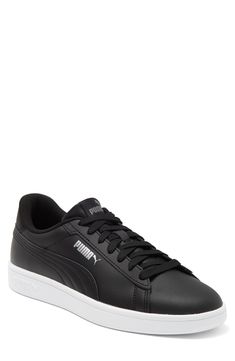 Clean-lined and crisp, this low-top sneaker boasts heritage logo details as a forever-chic style you're sure to love. Leather upper/synthetic lining/rubber sole   Imported   Puma has received the Fair Labor Association accreditation, which signifies that the company has effective systems and procedures in place to successfully uphold fair labor standards throughout its supply chains, including strategies and tools to address and improve working conditions Classic Puma Sneakers For Streetwear, Puma Logo Mid-top Sneakers For Streetwear, Mid-top Puma Sneakers For Streetwear, Classic Low-top Puma Sneakers, Mid-top Synthetic Puma Sneakers, Puma Sneakers With White Sole For Streetwear, Classic Puma Sneakers With Round Toe, Puma Low-top Sneakers For Sports, Low-top Puma Sneakers For Streetwear