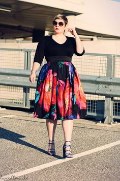 Plus Size Fashion for Women - Lu zieht an. Leandra Medine, Anna Dello Russo, Big Girl Fashion, 21st Dresses, Moda Plus, Sarah Jessica Parker, Alexa Chung