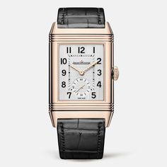 Pink Gold Men Watch Manual-winding Reverso Classic Large Duoface Small Seconds 3842520 | Jaeger-LeCoultre Timeless Yellow Gold Analog Watch, Classic Rose Gold Watch With Tachymeter, Elegant Yellow Gold Watch With Tachymeter, Timeless Yellow Gold Analog Watch Accessories, Luxury Yellow Gold Watch Accessories With Analog Display, Luxury Watches With Subdials For Work, Classic Formal Watches With Tachymeter, Luxury Formal Watches With Analog Display, Classic Watches With Tachymeter For Formal Occasions