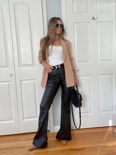 cream blazer
nude blazer
beige blazer outfit
faux leather pants outfit Flare Faux Leather Pants Outfit, Black Flare Leather Pants Outfit, Faux Leather Flare Pants Outfit, Leather Pants And Blazer Outfit, Flair Pants Outfit, Brown Blazer Outfit, Realtor Headshots