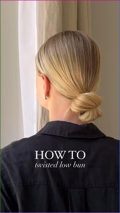 How to twisted low bun❤️such a chic hairstyle for summer, and a go to on bad hair days!!
#hairdo#hairupdo#lowbun#hairstyle#hairtutorial #hairstyles Twisted Low Bun, Hairstyle For Summer, Chic Hairstyle, Hair Bun Tutorial, Hair Upstyles, Bun Tutorial, Easy Hair Updos, Peinados Fáciles Para Cabello Corto, Low Bun