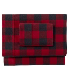 the red and black buffalo plaid sheet set