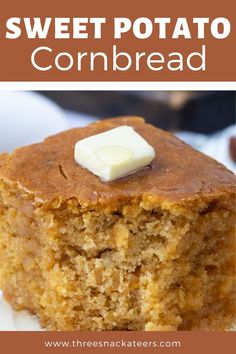 this sweet potato cornbread is so good it's easy to make and delicious