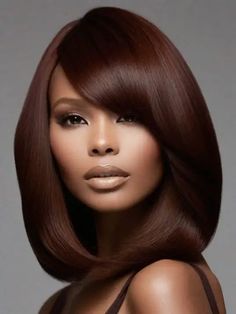 50 Winter Hair Color Ideas For Black Women Fall Hair Highlights For Black Women, Fall Colors 2024 Hair, Cognac Hair Color Black Women, Soft Auburn Hair Color On Black Women, Hair Color For Brown Skin Tone, Spiced Amber Hair Color Black Women, Auburn Hair Color On Black Women, Blended Hair Color, Hair Color Ideas For Black Women