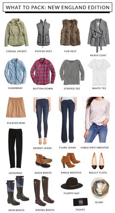 what to pack for new england