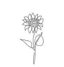 a drawing of a single sunflower on a white background with the words, i love you