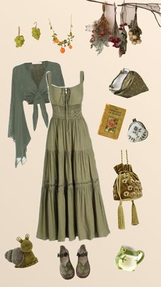 #outfit #outfitinspo #aesthetic #cottagecore #cottagecoreoutfit Cottagecore Outfits Aesthetic, Cute Cottagecore Outfits, Fairycore Fashion, Cottagecore Outfit, Cute Cottagecore, Aesthetic Cottagecore, Witch Fashion