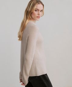 Cashmere Fisherman Sweater Oatmeal It doesn't get much more classic than this best-selling, never-want-to-take-it-off, wear-everywhere sweater. Lightweight and so soft to the touch, you might need one in every color. Our favorite style is now available in extended sizes! 100% cashmere. Made in China of Mongolian cashmere. Classic fisherman crewneck sweater with signature textured knit and boxy silhouette. Due to the superfine nature of cashmere, pilling may occur through wash and wear. We recommend using The Laundress' sweater stone as part of your laundry routine. Versatile Everyday Cashmere Sweater, Neutral Cashmere Sweater For Fall, Everyday Versatile Cashmere Sweater, Classic Cashmere Sweater In Neutral Color, Beige Cashmere Sweater For Everyday, Everyday Beige Cashmere Sweater, Fisherman Knit Sweater, The Laundress, Laundry Routine